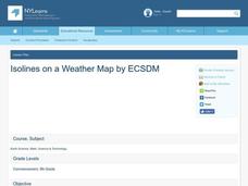 Isolines on a Weather Map Lesson Plan Isolines on a Weather Map Lesson Plan