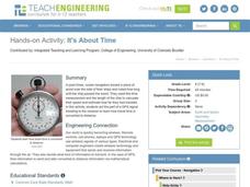 It's About Time Lesson Plan It's About Time Lesson Plan