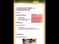 Valves and Pumps - A Demonstration Lesson Plan Valves and Pumps - A Demonstration Lesson Plan