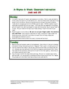 Jack And Jill Lesson Plan Jack And Jill Lesson Plan