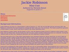 Jackie Robinson Lesson Plan Jackie Robinson Lesson Plan
