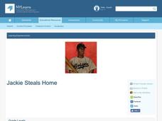 Jackie Steals Home Lesson Plan Jackie Steals Home Lesson Plan