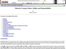 Minority Teenage Fathers: Rights and Responsibilities Lesson Plan Minority Teenage Fathers: Rights and Responsibilities Lesson Plan
