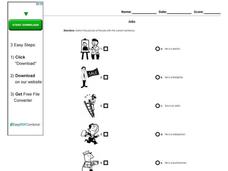 Jobs Worksheet Jobs Worksheet
