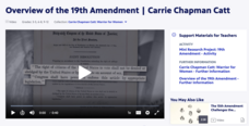 Overview of the 19th Amendment | Carrie Chapman Catt Instructional Video Overview of the 19th Amendment | Carrie Chapman Catt Instructional Video