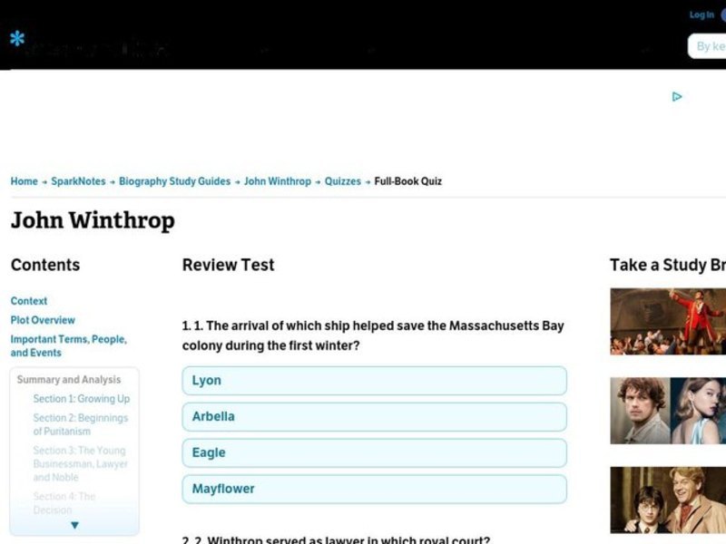 John Winthrop Interactive John Winthrop Interactive