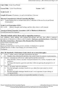 Color Your Destiny Lesson Plan Color Your Destiny Lesson Plan