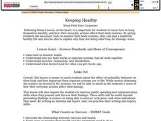 Keeping Healthy Lesson Plan Keeping Healthy Lesson Plan