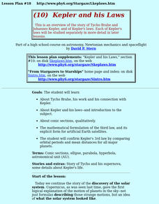 Kepler And His Laws Lesson Plan Kepler And His Laws Lesson Plan