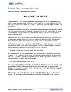 Bruce and the Spider Worksheet Bruce and the Spider Worksheet