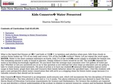 Kids Conserve? Water Preserved Lesson Plan Kids Conserve? Water Preserved Lesson Plan