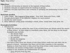 King Arthur Lesson Plan King Arthur Lesson Plan