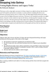 Stepping into Selma Lesson Plan Stepping into Selma Lesson Plan