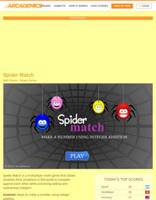 Spider Match Interactive Spider Match Interactive