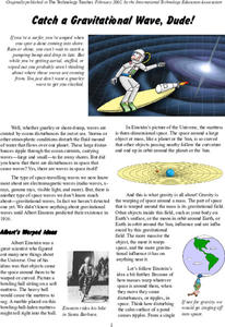 Catch a Gravitational Wave, Dude! Article Catch a Gravitational Wave, Dude! Article