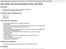 Iron Oxide Lab: Incorporating Math and Science Lesson Plan Iron Oxide Lab: Incorporating Math and Science Lesson Plan