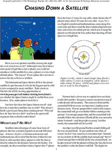 Chasing Down a Satellite Article Chasing Down a Satellite Article