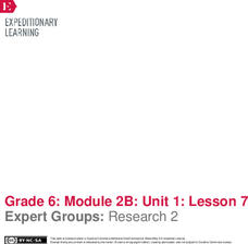 Expert Groups: Research 2 Lesson Plan Expert Groups: Research 2 Lesson Plan