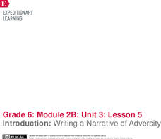 Introduction: Writing a Narrative of Adversity Lesson Plan Introduction: Writing a Narrative of Adversity Lesson Plan