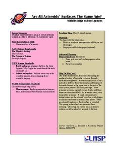 Are All Asteroids' Surfaces the Same Age? Lesson Plan Are All Asteroids' Surfaces the Same Age? Lesson Plan