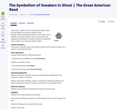 The Symbolism of Sneakers in Ghost Lesson Plan The Symbolism of Sneakers in Ghost Lesson Plan