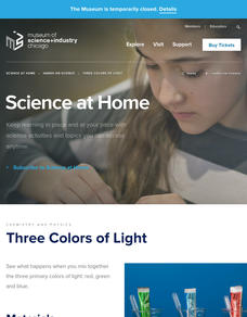 Three Colors of Light Activity Three Colors of Light Activity