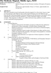 The Mythical, Magical, Middle Ages...NOT! Unit Plan The Mythical, Magical, Middle Ages...NOT! Unit Plan