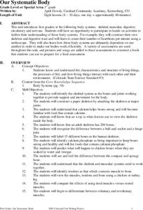 Our Systematic Body Unit Plan Our Systematic Body Unit Plan