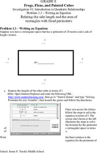 Introduction to Quadratic Equations Interactive Introduction to Quadratic Equations Interactive