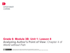 Analyzing Author’s Point of View: Chapter 4 of World without Fish Lesson Plan Analyzing Author’s Point of View: Chapter 4 of World without Fish Lesson Plan