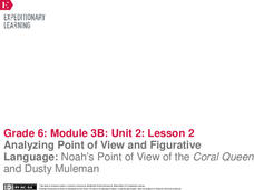 Analyzing Point of View and Figurative Language: Noah’s Point of View of the Coral Queen and Dusty Muleman Lesson Plan Analyzing Point of View and Figurative Language: Noah’s Point of View of the Coral Queen and Dusty Muleman Lesson Plan