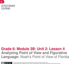 Analyzing Point of View and Figurative Language: Noah’s Point of View of Florida Lesson Plan Analyzing Point of View and Figurative Language: Noah’s Point of View of Florida Lesson Plan