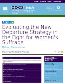 Evaluating the New Departure Strategy in the Fight for Women's Suffrage Interactive Evaluating the New Departure Strategy in the Fight for Women's Suffrage Interactive