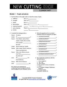 Language Practice Lesson Plan Language Practice Lesson Plan