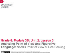 Analyzing Point of View and Figurative Language: Noah’s Point of View of Lice Peeking Lesson Plan Analyzing Point of View and Figurative Language: Noah’s Point of View of Lice Peeking Lesson Plan