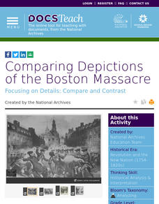 Comparing Depictions of the Boston Massacre Interactive Comparing Depictions of the Boston Massacre Interactive