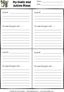 My Goals and Action Plans Worksheet My Goals and Action Plans Worksheet