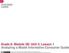 EngageNY Grade 6 ELA Module 3b, Unit 3: Researching and Interpreting Information: What You Need to Know When Buying Fish EngageNY Grade 6 ELA Module 3b, Unit 3: Researching and Interpreting Information: What You Need to Know When Buying Fish