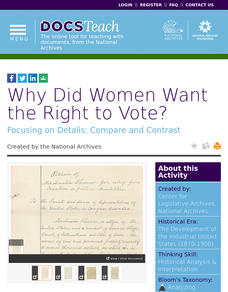 Why Did Women Want the Right to Vote? Interactive Why Did Women Want the Right to Vote? Interactive