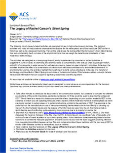 The Legacy of Rachel Carson’s Silent Spring Lesson Plan The Legacy of Rachel Carson’s Silent Spring Lesson Plan