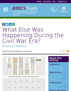 What Else Was Happening During the Civil War Era? Interactive What Else Was Happening During the Civil War Era? Interactive