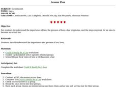 Laws Lesson Plan Laws Lesson Plan