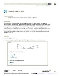 Law of Sines Lesson Plan Law of Sines Lesson Plan