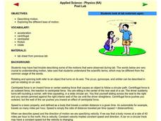 Laws of Motion Lesson Plan Laws of Motion Lesson Plan