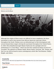 Women and the Blues Activity Women and the Blues Activity
