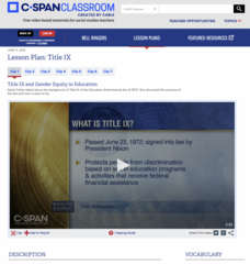 Title IX Lesson Plan Title IX Lesson Plan