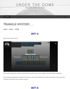 Triangle Mystery ... Activity Triangle Mystery ... Activity