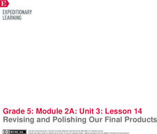 Revising and Polishing Our Final Products Lesson Plan Revising and Polishing Our Final Products Lesson Plan