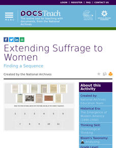 Extending Suffrage to Women Interactive Extending Suffrage to Women Interactive