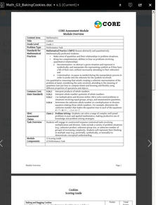 CORE Math Performance Assessment Modules: Grade 3 CORE Math Performance Assessment Modules: Grade 3